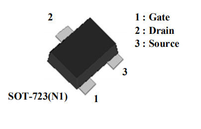 AP2N1K2EN1 IC Cips SOT-723 0.15W 800mA MOSFET Transistör